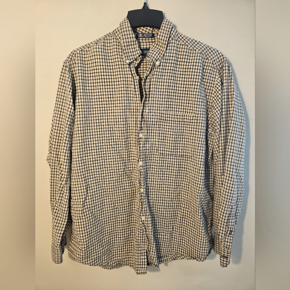 John Ashford Men's Long Sleeve Button Up Shirt